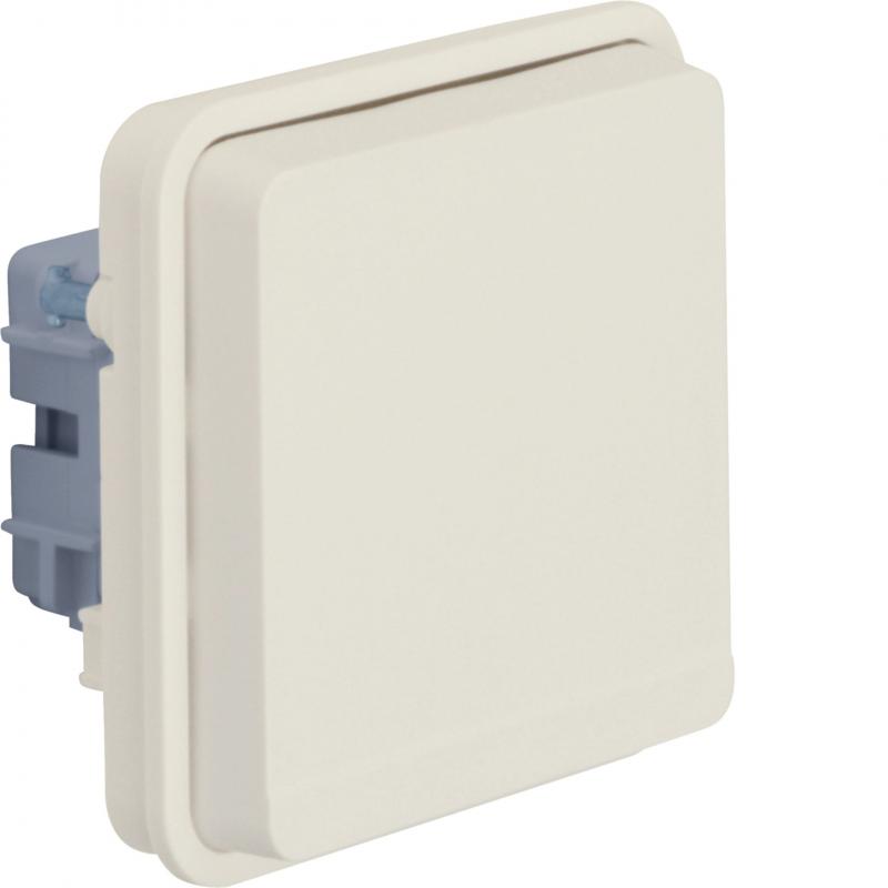 Hager Steckdosen-Eins SCHUKO m KD W.1 pw