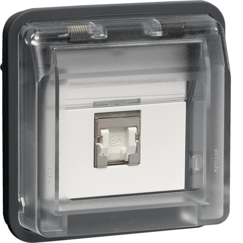 Hager UAE Std.n-Einsatz 8p geschi Kat.6 W.1 gr