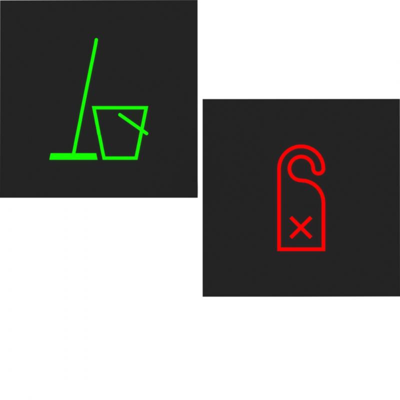Hager Folie LED 2 Symbole Rot/Grün A.x/C.x