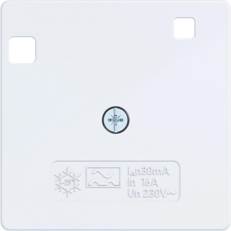 Hager Zentralplatte f. FI-Schalt A.x/C.x lw gl