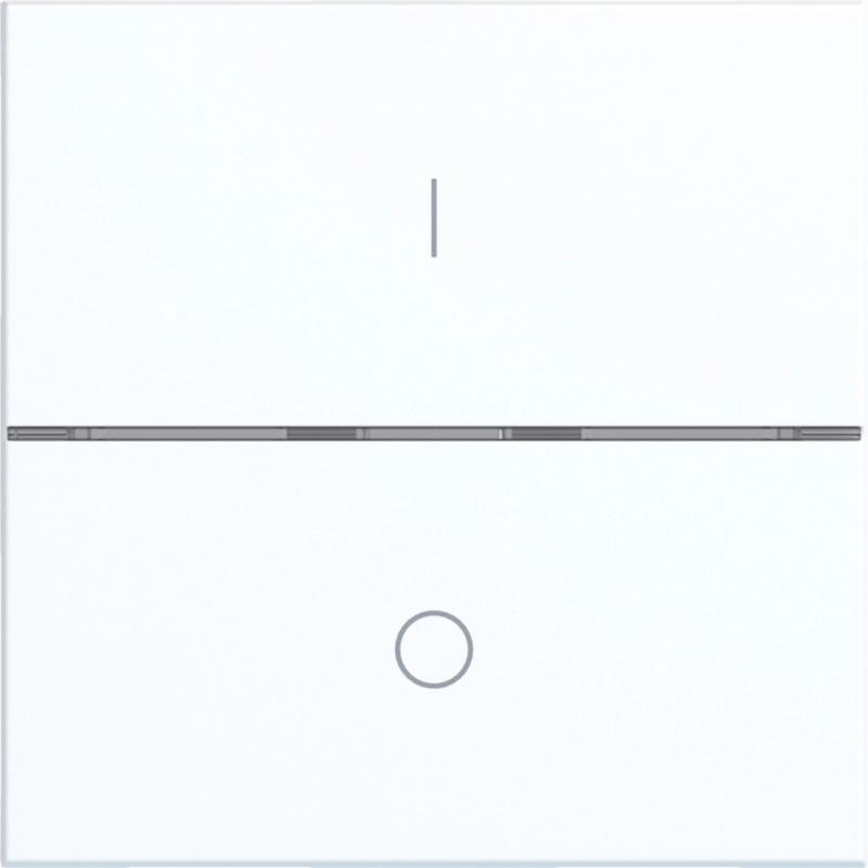 Hager Abdeck. Taster 1f I/O A.x/C.x lweiß matt