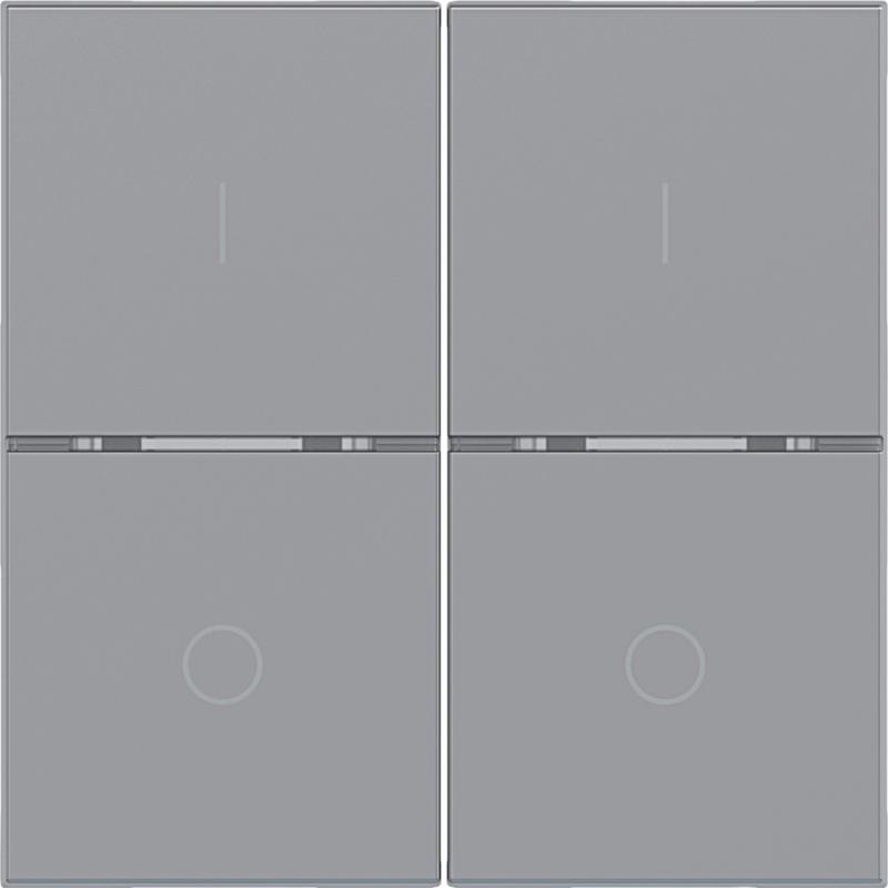 Hager Abdeck. Taster 2f I/O A.x/C.x titan matt