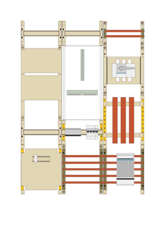 Hager WaFeld,Univ.N,1050x750x160,DE,100A