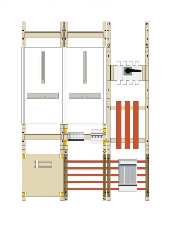 Hager Wa+MeFeld,Univ.N,1050x750x160,DE,100A