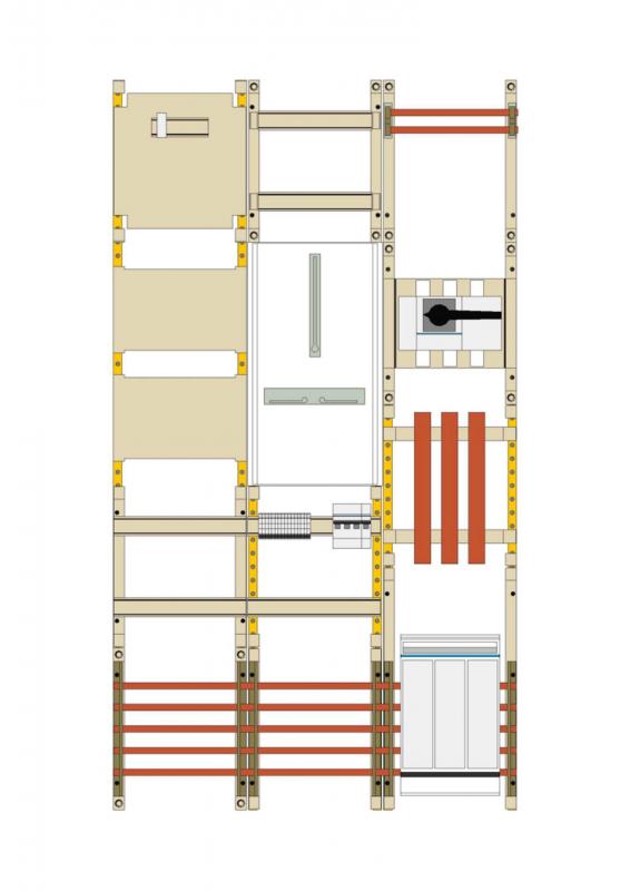 Hager Wa+MeFeld,Univ.N,1350x750x160,DE,200A