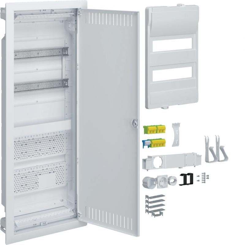 Hager Hybrid,volta,UP,24PLE,2MPL,Stahlblechtür