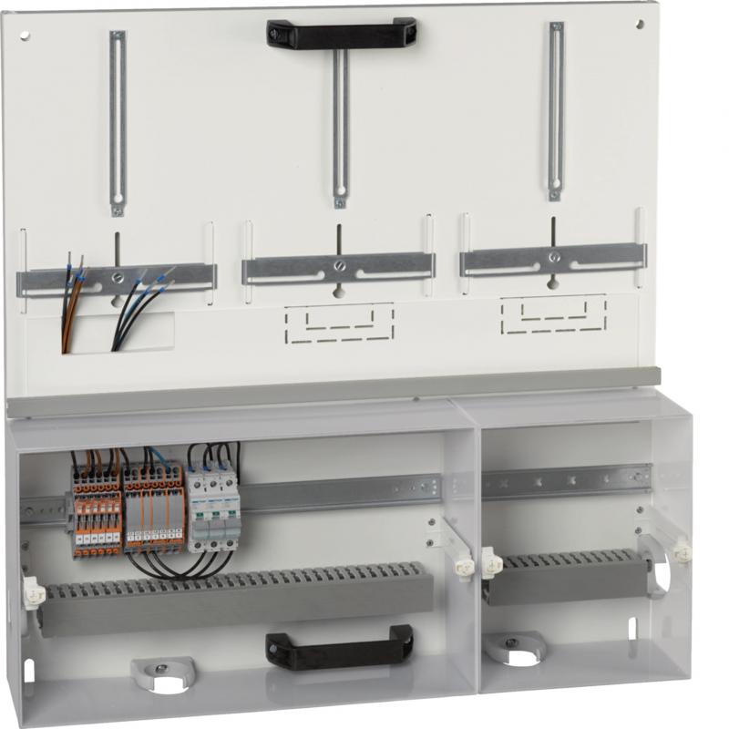 Hager Zählerwechselpl Gr 3, 750x750 mm 2/3 VNB-1/3 Kundenteil, Prüfkle im VNB Te