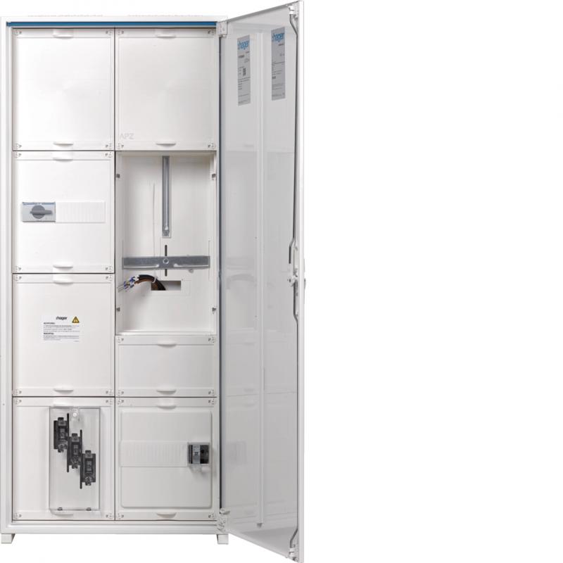 Hager Wandler- und Messschr,Univ.N,1250x550x205,1ZF,APZ,NAR NH00 SUT, AAR Lasttr