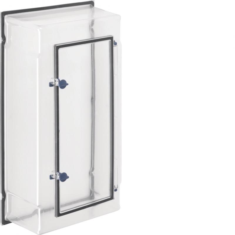 Hager Zählerfeldabdeckung, Zubehör, IP54, 450 mm, Klarsicht, mit Tür, für 3.HZ