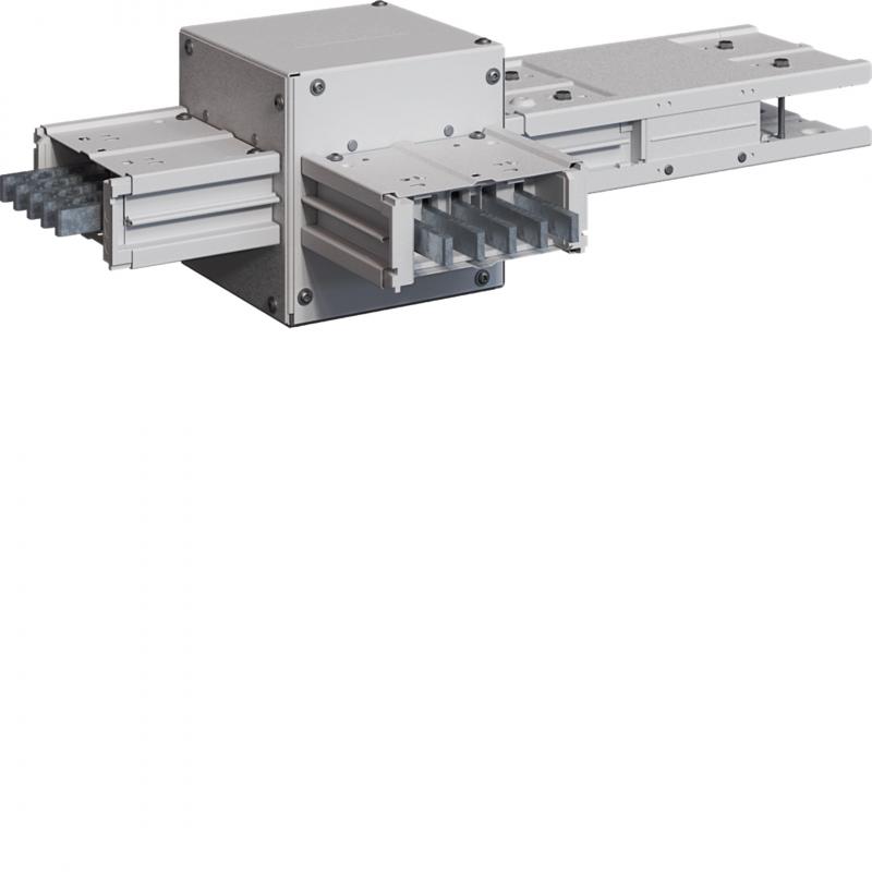 Hager unibar M, 1000A, T-Stück horiz., links