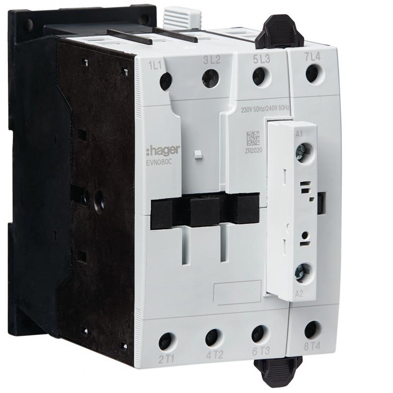 Hager Schütz 4P, 80A bei AC-1, 230 VAC