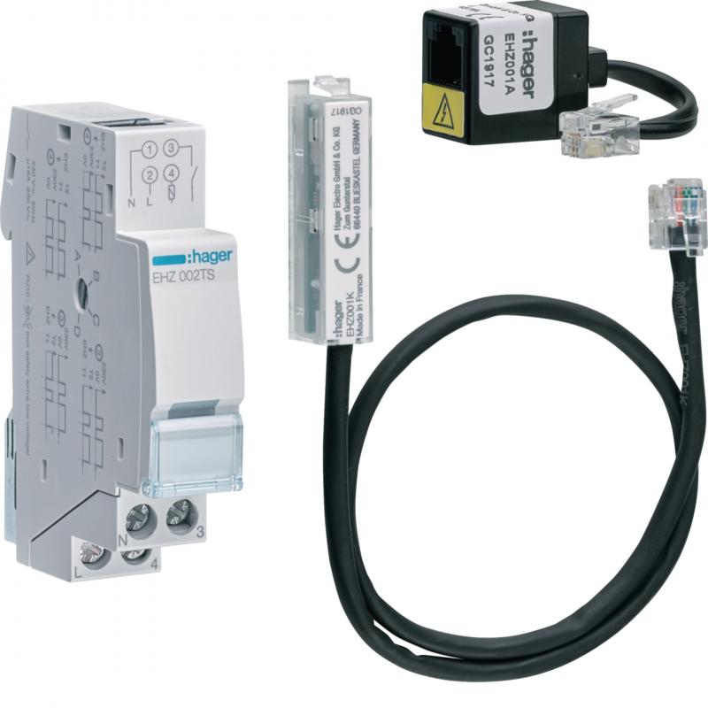 Hager eHZ EDL-Tarifmanagement Set für elektronische Haushaltszähler