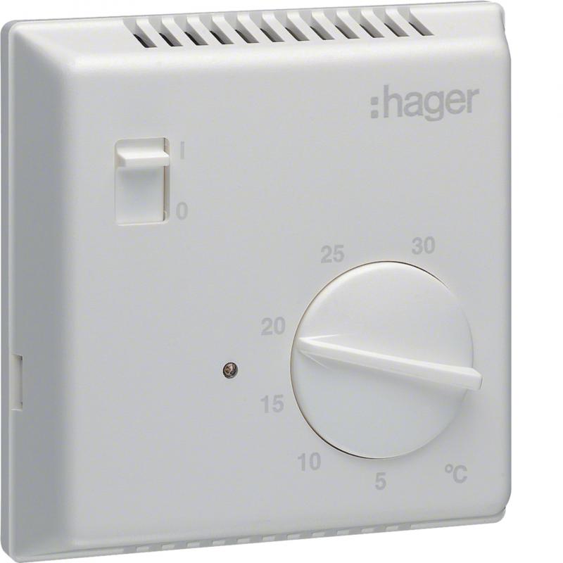 Hager Raumthermostat,Bimetall,Schließer,E/A