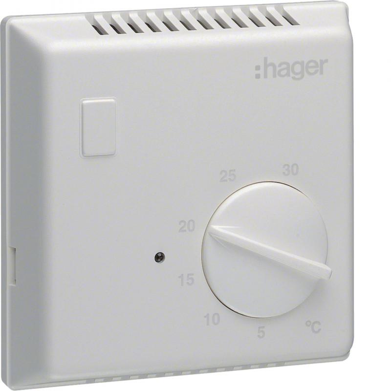 Hager Raumthermostat,Bimetall,m.Schließer+LED