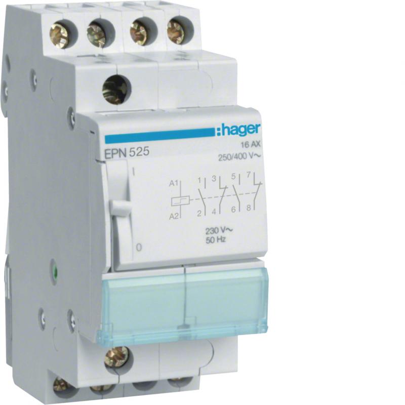Hager Fernschalter 2S + 2Ö 230V AC 110V DC 16A