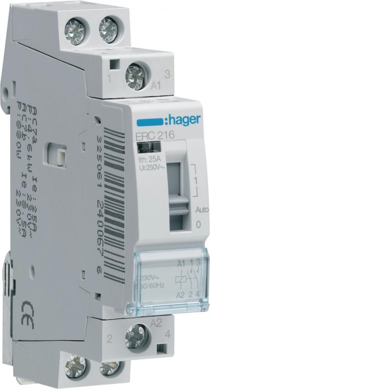 Hager Installationsrelais 16A 2S 230V