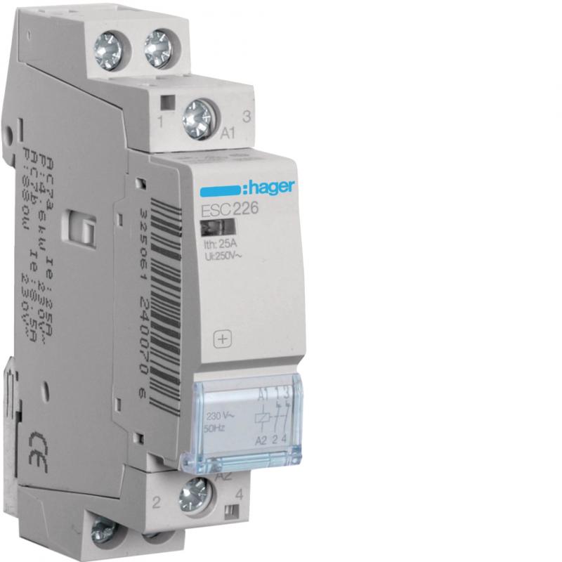 Hager InstallationsSchütze 25A 2Ö 230V