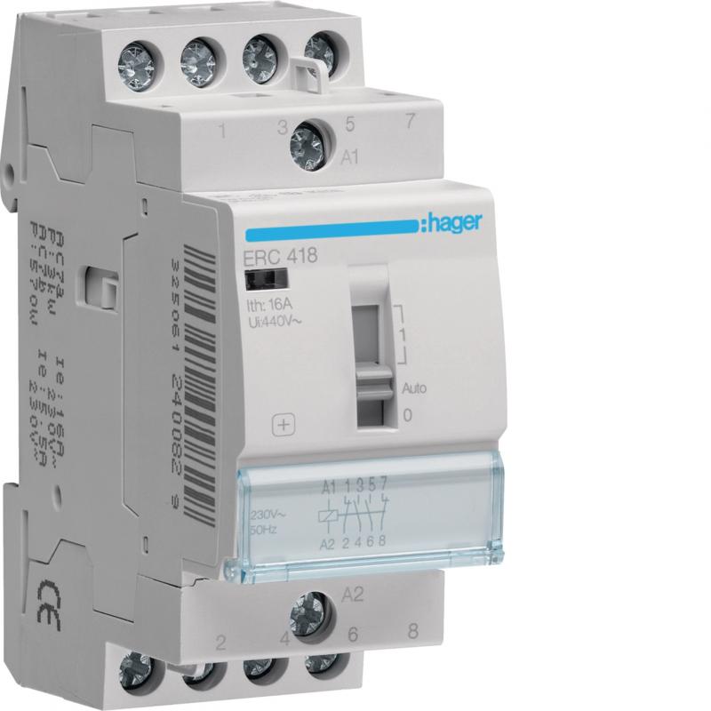 Hager Installationsrelais 16A 2S+2Ö 230V