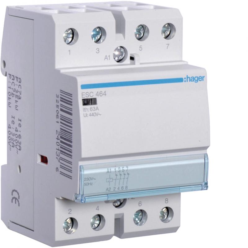 Hager Installationsschütz 63A 4Ö 230V