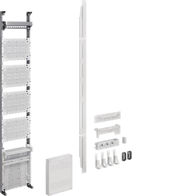 Hager Multimediafeld Telekommunikation, univers Z, H:1350 mm, 1-feldig, mit APZ