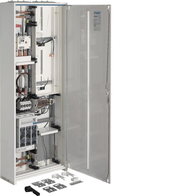 Hager Wandlerschrank, univers N, bis 250 A, IP44, SKII, 1400 x 550 x 205 mm