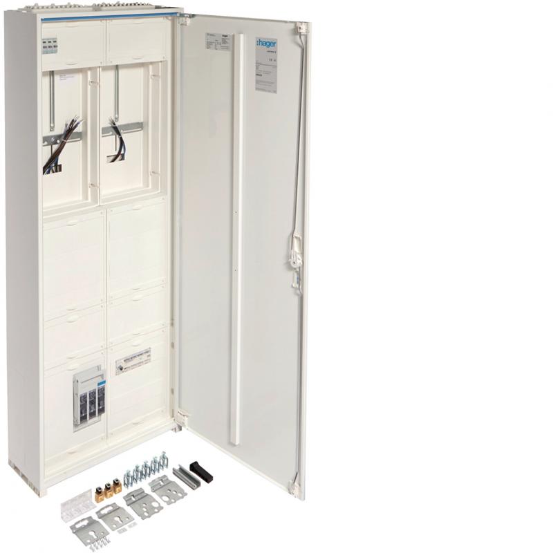 Hager Wandler- und Messschrank,mit APZ,univers N,bis 160 A,IP44,SKII,1400x550x20