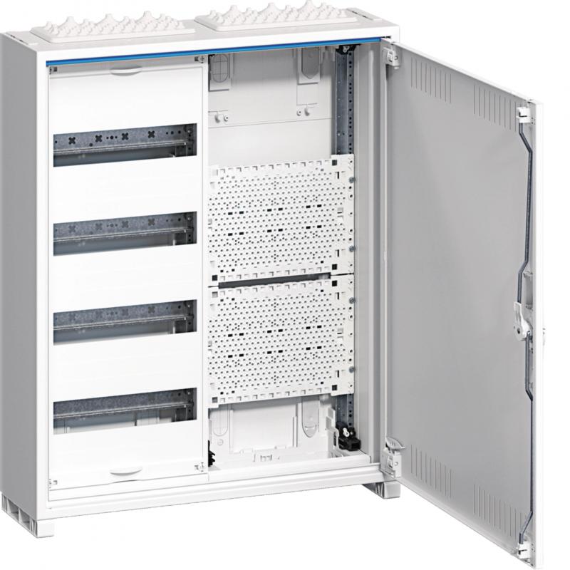 Hager Feldverteiler AP, IP31, SKII, 48 PLE + Mediafeld, geschlitzte Tür, 650x550