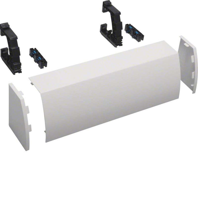 Hager Kabelrangierkanal, 2-feldig, aufsteckbar, HxBxT 176 x 550 x 135mm, reinwei