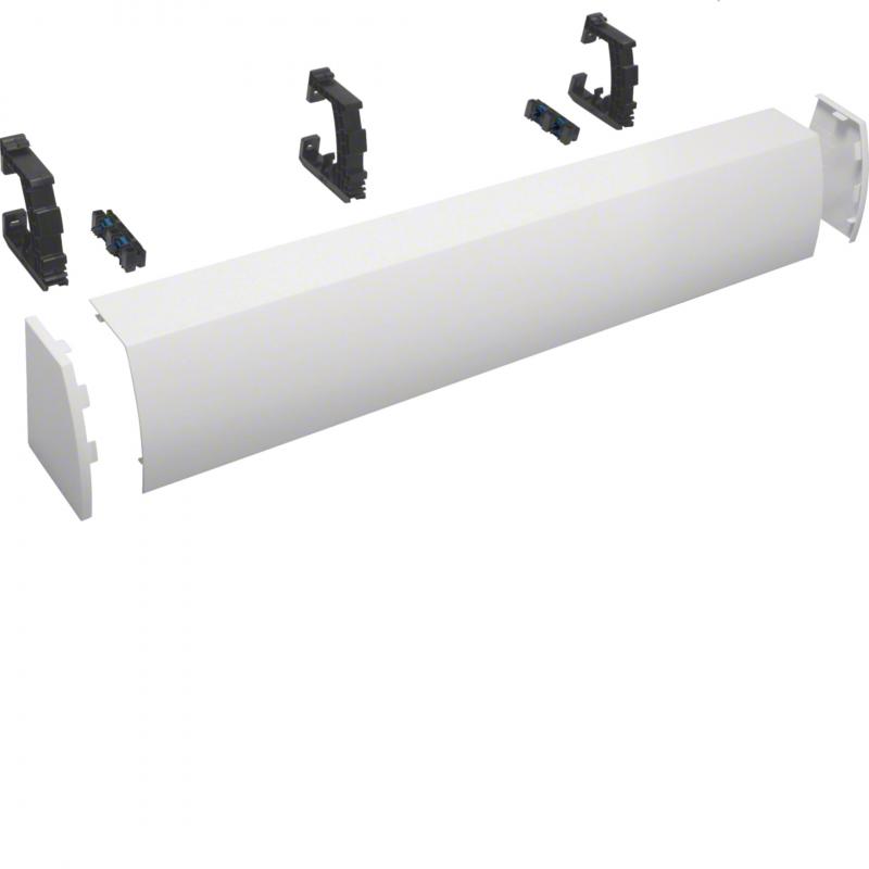 Hager Kabelrangierkanal, 4-feldig, aufsteckbar, H x B x T176 x 1050 x 135mm, rei