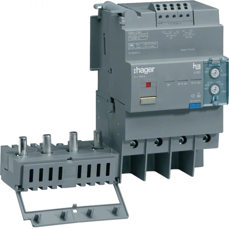 Hager FI-Block x160 4P 125A Idn einstellbar
