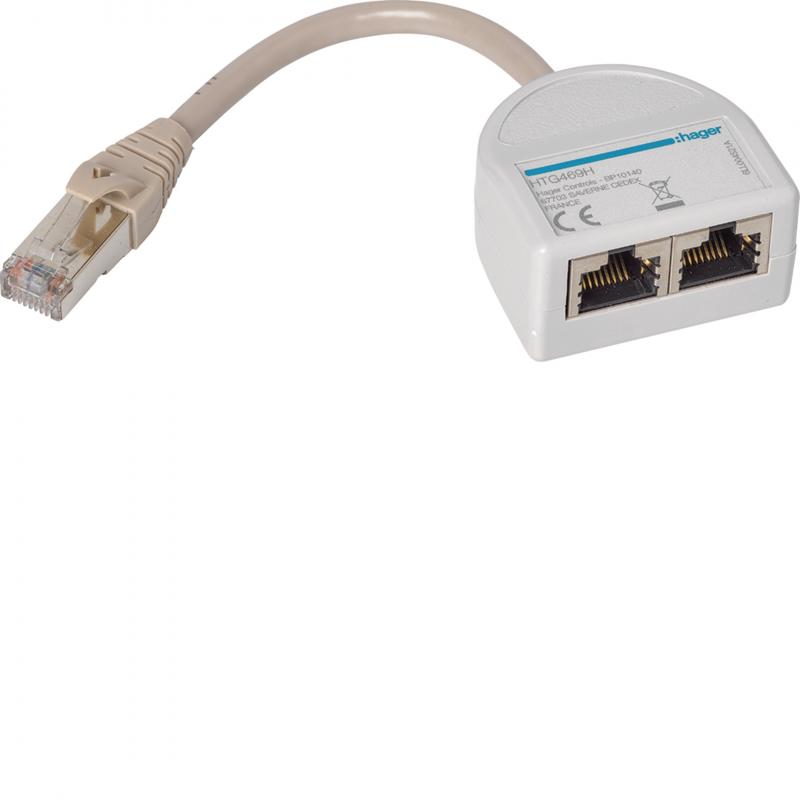Hager T RJ45 Modbus Steckverbinder