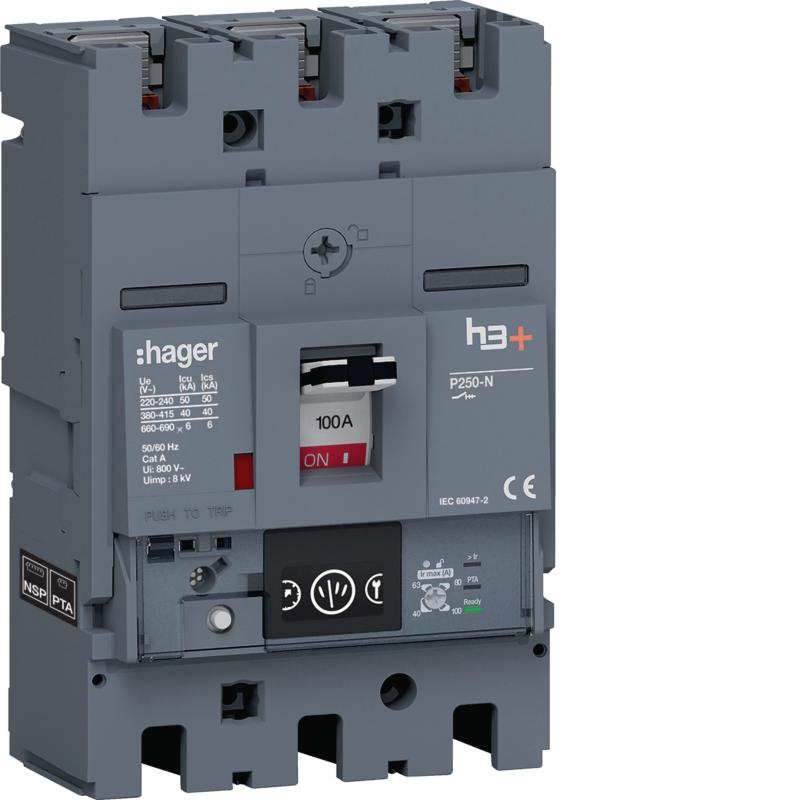 Hager Leistungssch.h3+ P250 Energy 3x100A 40kA