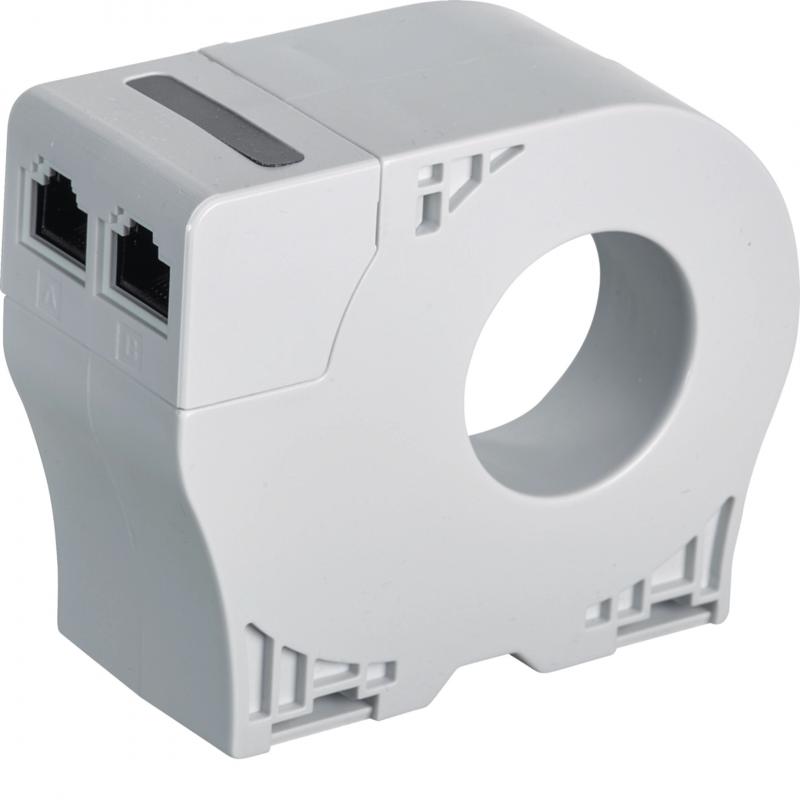 Hager FI-Wandler Rund Öffnungsdurchmesser 35 mm für Relais HR551/HR554, RJ45-Buc