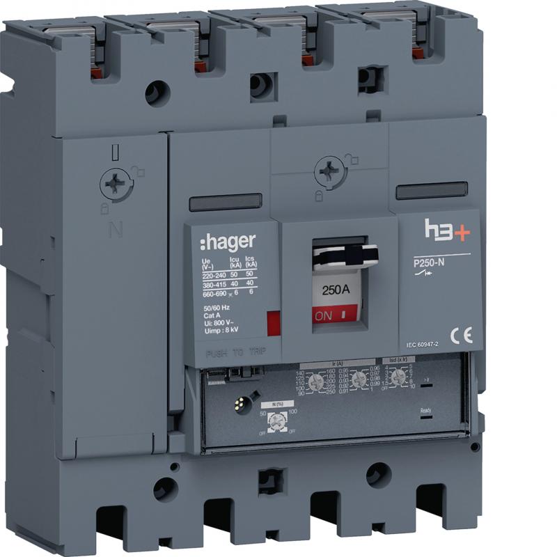 Hager Leistungssch. h3+ P250 LSnI 4x250A 40kA