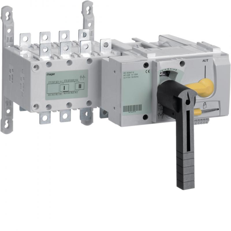 Hager Umschalter mit Motorantrieb 4P 125A