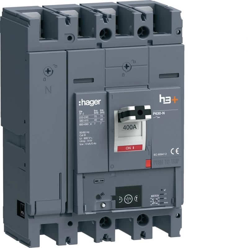 Hager Leistungsch. h3+ P630 Energy 4x400A 40kA