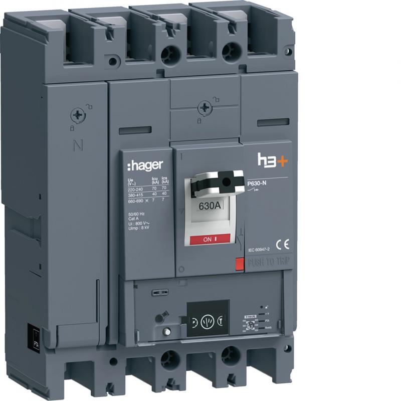Hager Leistungsch. h3+ P630 Energy 4x630A 40kA