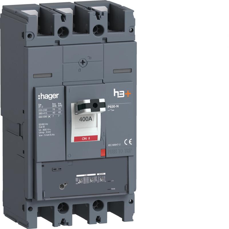 Hager Leistungsschalt. h3+ P630 LSnI 3x400A 40