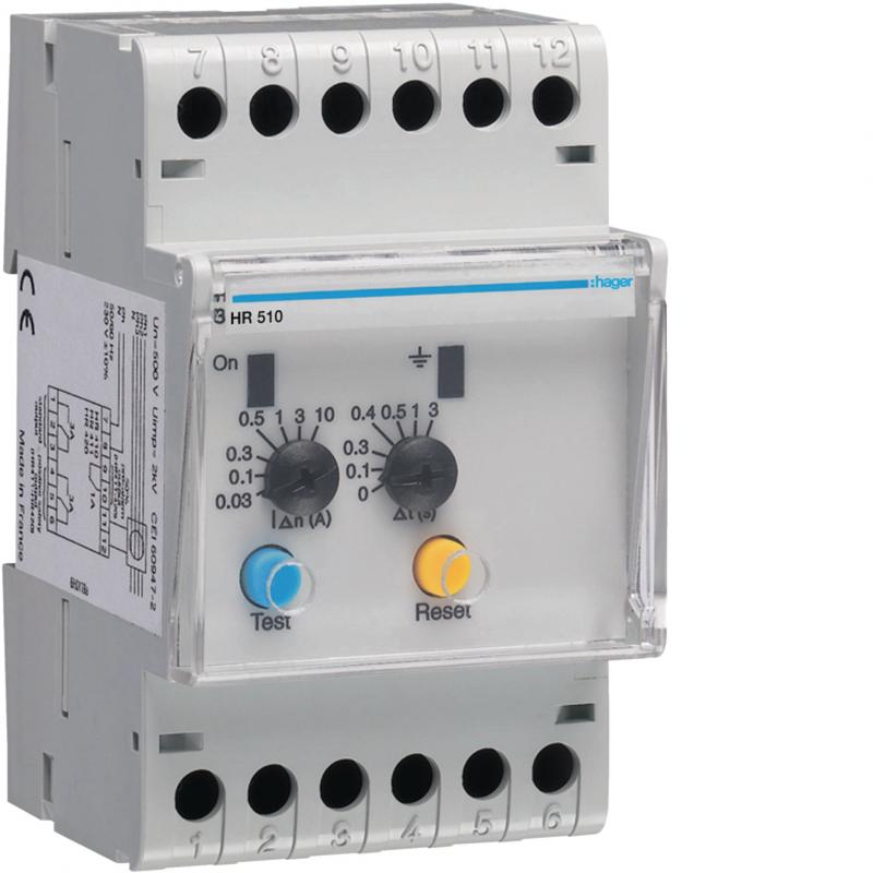 Hager FI-Relais 30mA-10A Zeitverzögert typ A