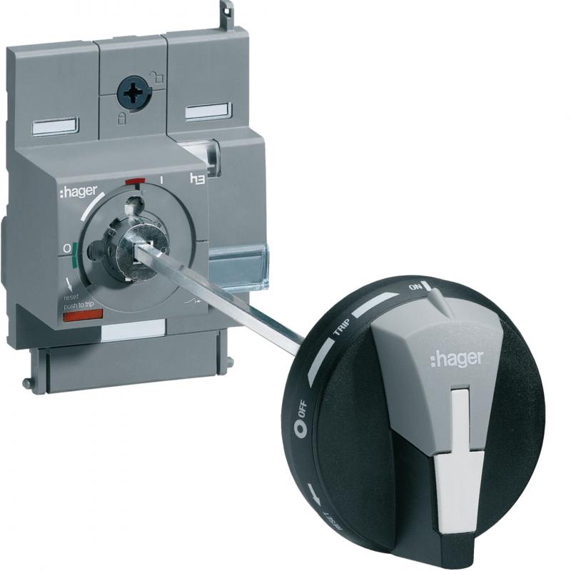 Hager Drehantrieb x160 Türeinbau
