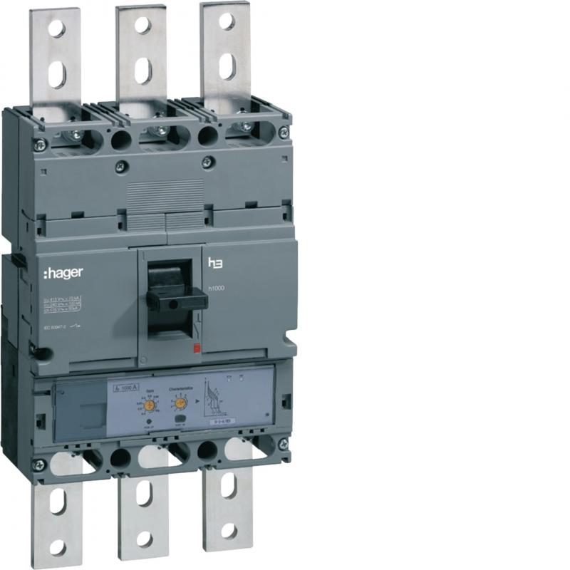 Hager Leistungsschalt. h1000 3P 50kA 1000A LSI