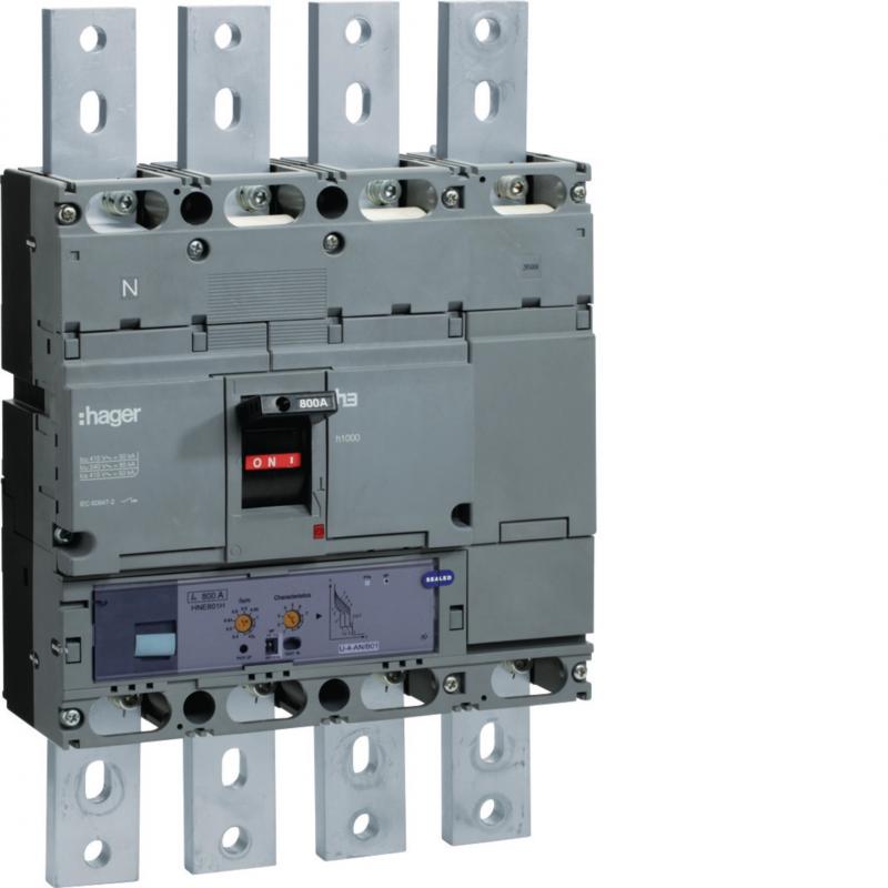 Hager Leistungsschalter h1000 4P 70kA 800A LSI