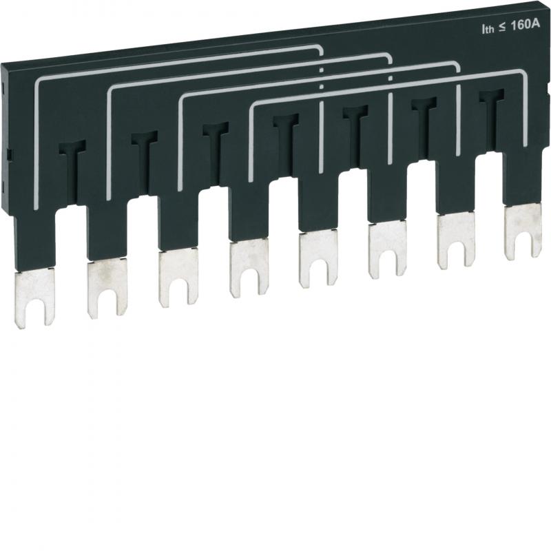 Hager Überbrückungsschienen 2x4P 160A