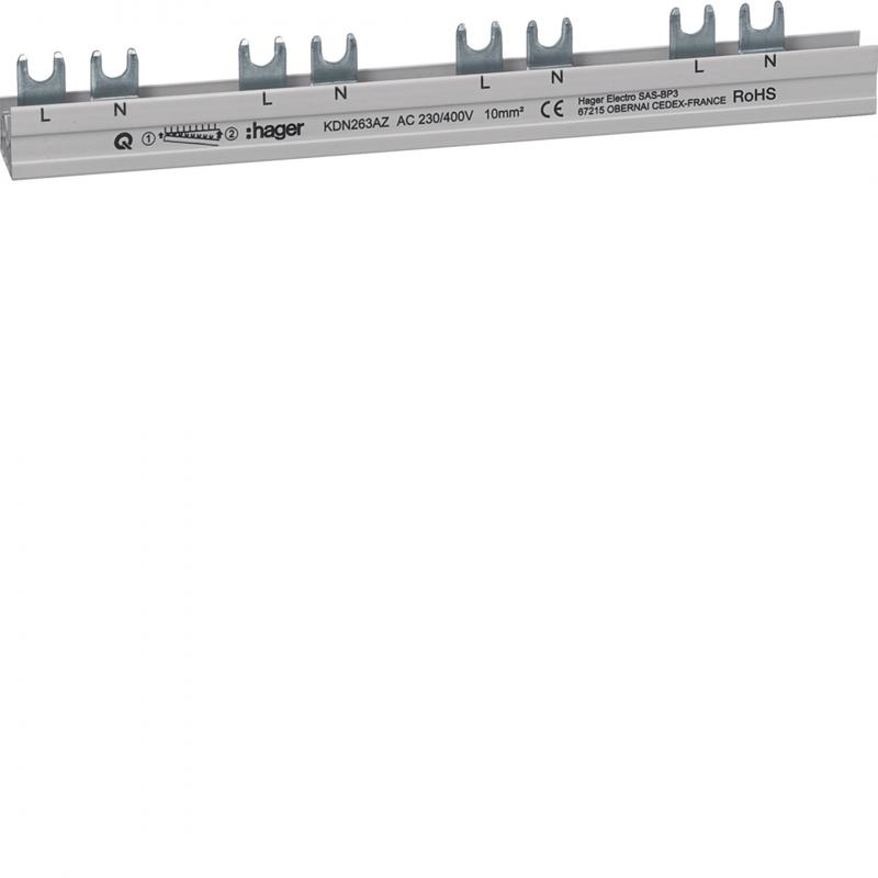Hager Phasenschiene 2P für ARFxxxD 12 Module