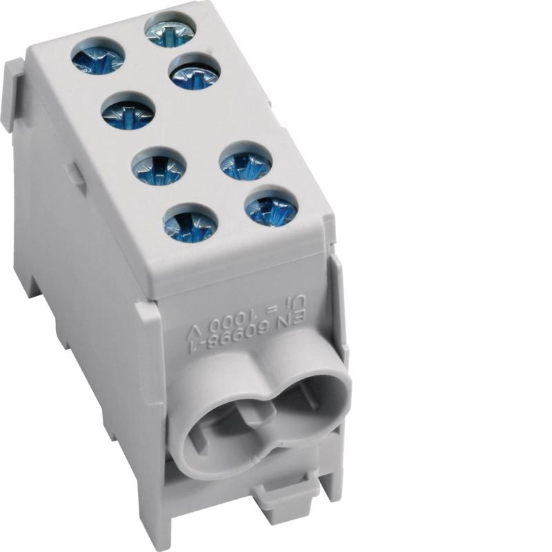 Hager Hauptleitungsabzweigklemme 1-polig, HAKL, 2x35mm² - 2x25mm², IP20, Farbe: