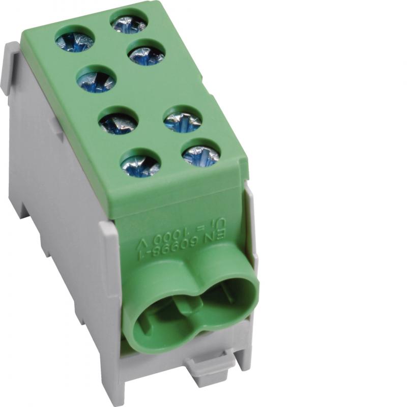 Hager Hauptleitungsabzweigklemme 1-polig, HAKL, 2x35mm² - 2x25 mm², IP20, Farbe: