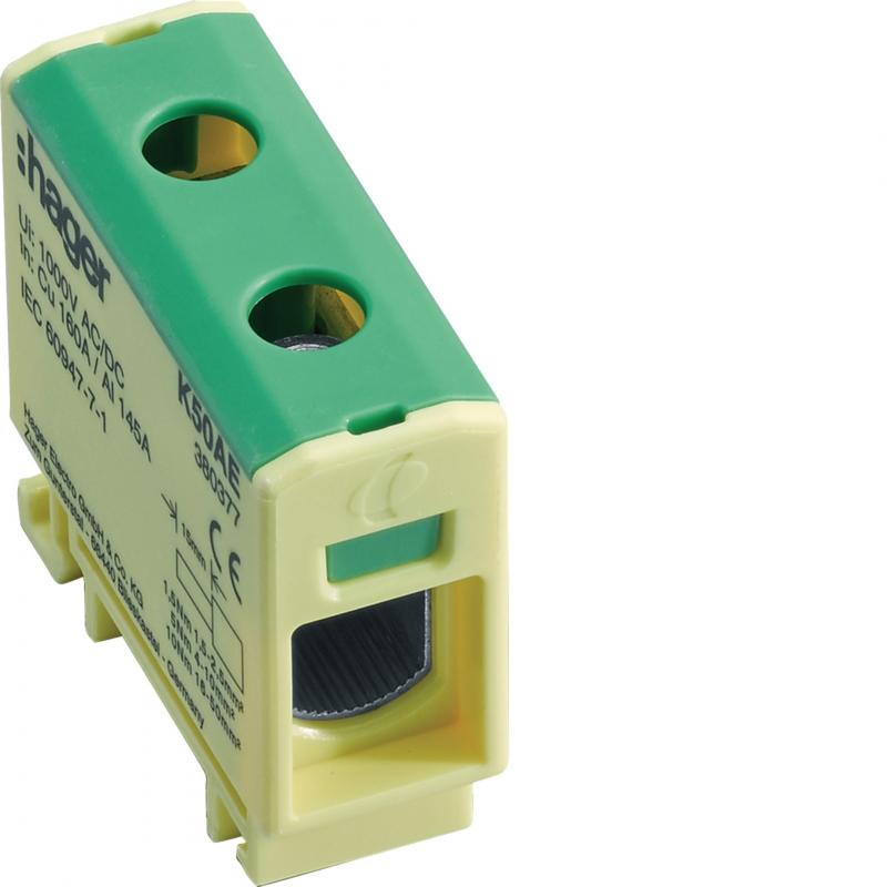 Hager Anschlussklemme Alu/Cu, 2,5mm²-50mm²,PE