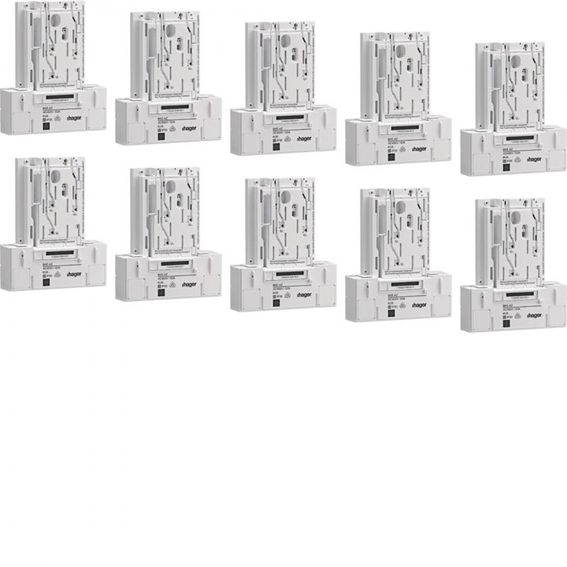 Hager BKE-A,3ph,universZ,mittig,Basis,10 St