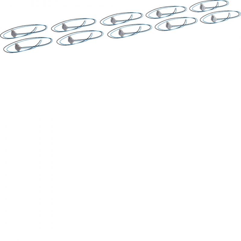 Hager Spgsabgriff,universZ,800mm, 10 Stück