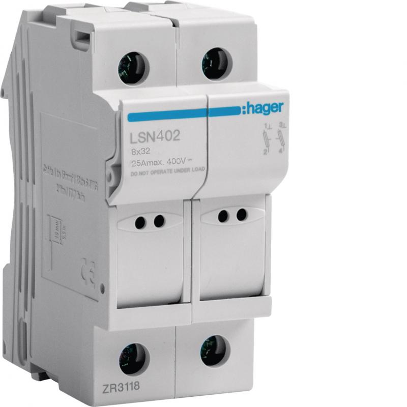 Hager Sicherungselement 2P 25A L32 2M